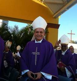 Bishop Elizondo at one of the Masses held during the papal visit to Cuba.  Photo:  Fr. Juan Molina, OSST.