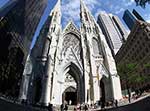 St. Patrick's Cathedral in New York City seen through a fisheye lens. CNS Photo/Gregory A. Shemitz.