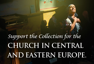 The central image for the promotion of the 2012 Collection for the Church in Central and Eastern Europe. 