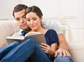 Young Couple Reading