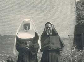 Sisters Mary Paul (Susan) and Mary Agnes (Bertha) circa 1950), Courtesy, Oblate Sisters of Providence