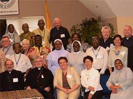 Bishop da Cunha,(panelist) Bishop Esterka,(panelist) with USCCB Staff and National Adviser Meeting participants.