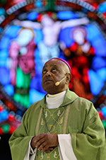 Atlanta Archbishop Wilton D. Gregory concelebrates Mass during the 