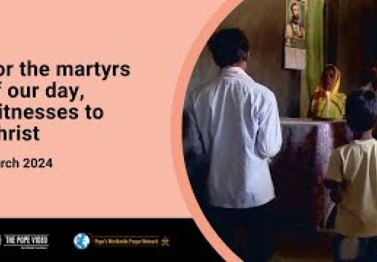 Pope's Monthly Video - March 2024 - For the martyrs of our day, witnesses to Christ