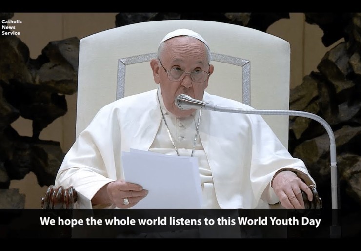 Pope: WYD shows youths' desire for peace