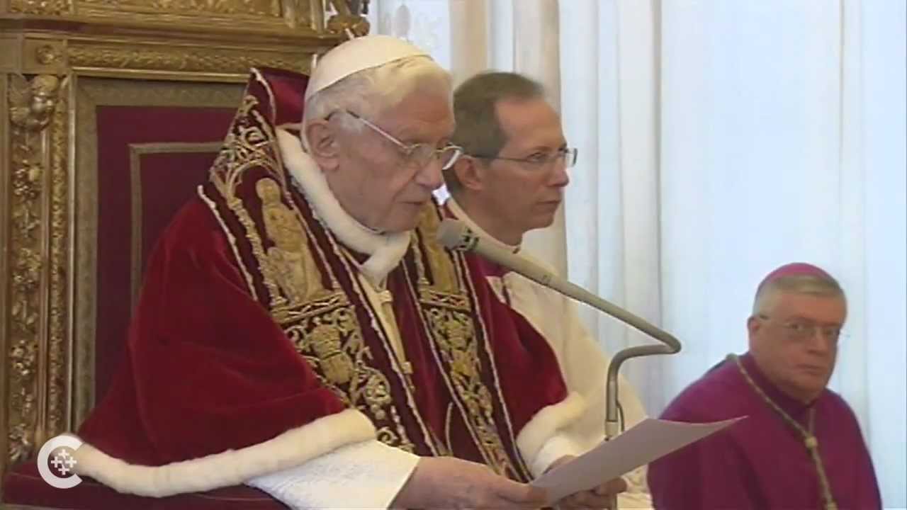 Pope Benedict announces his resignation