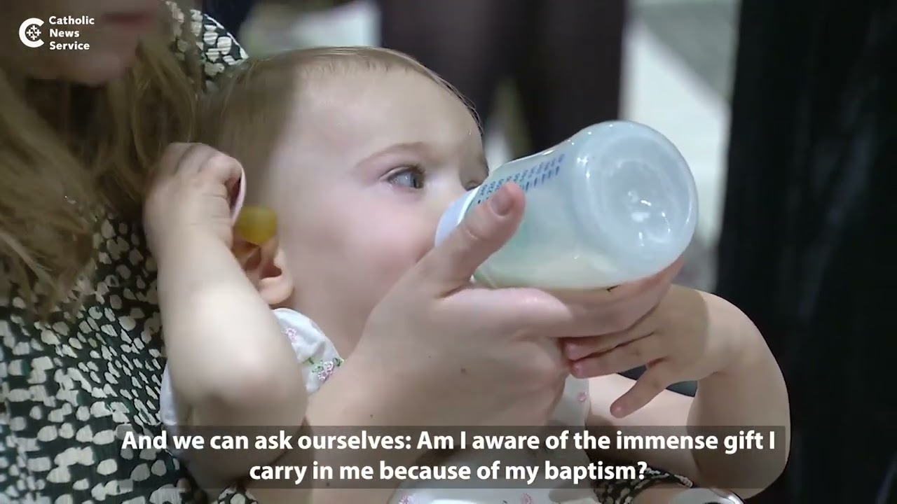 Pope: Baptism says we are God’s beloved children