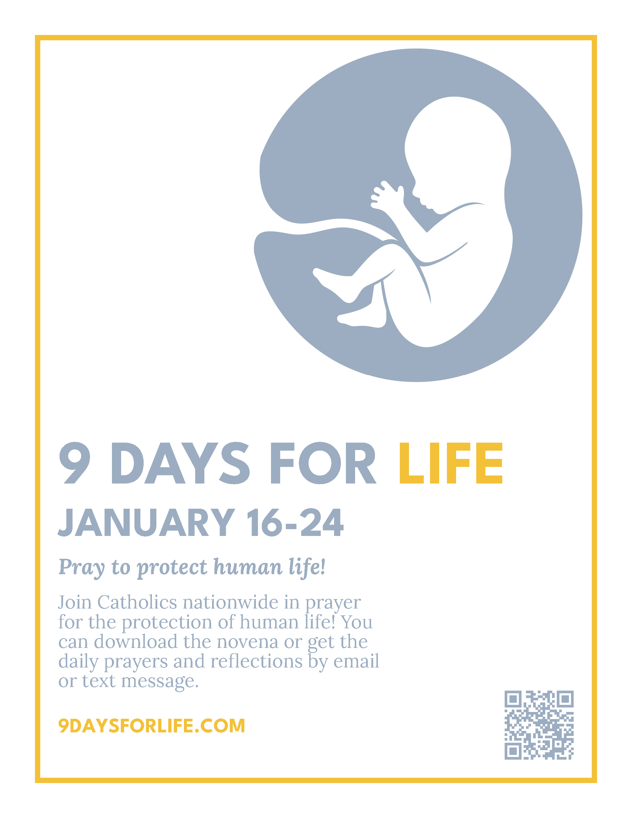 9 Days for Life Flyer USCCB