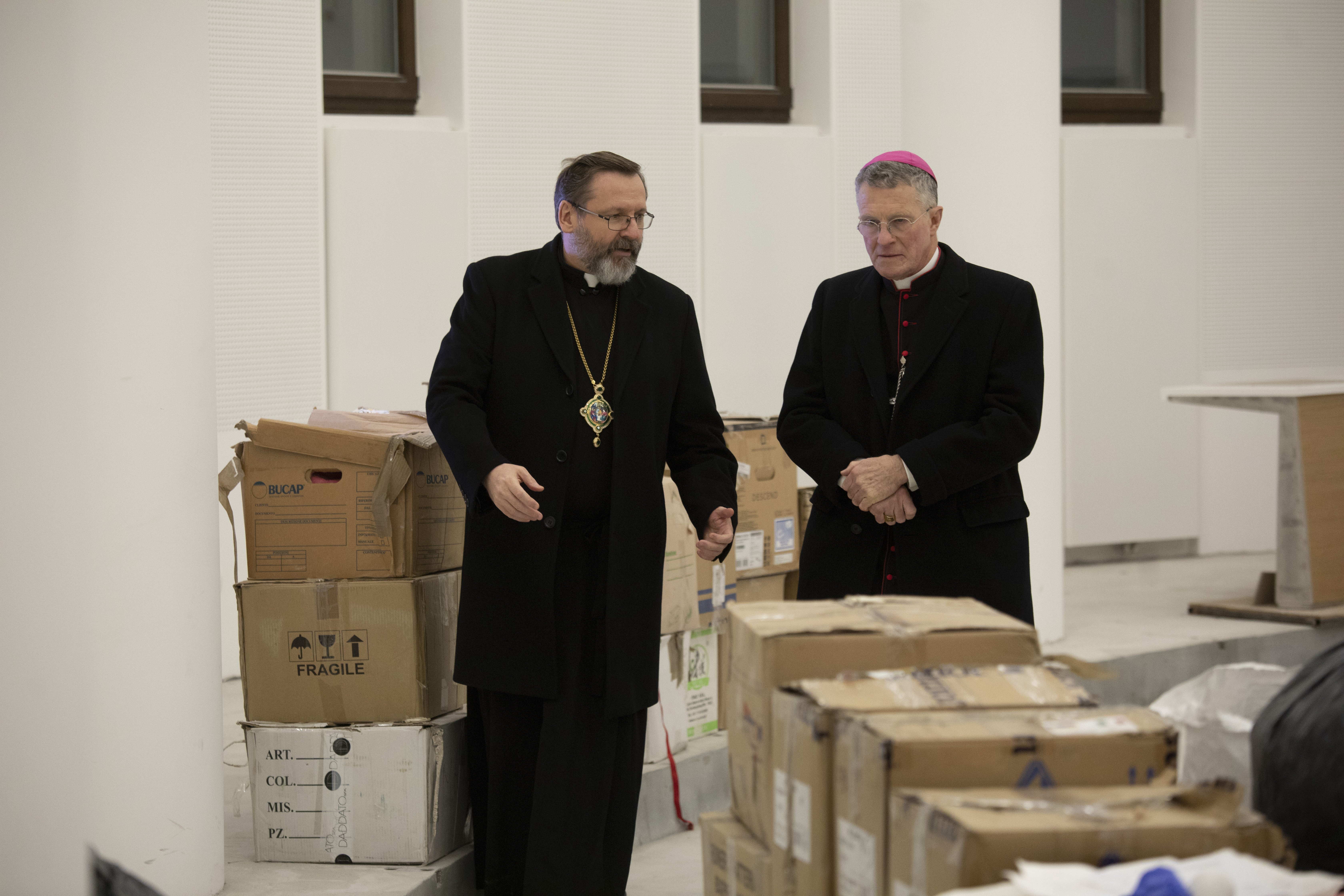 Archbishop Broglio with Archbishop Shevchuk. 
