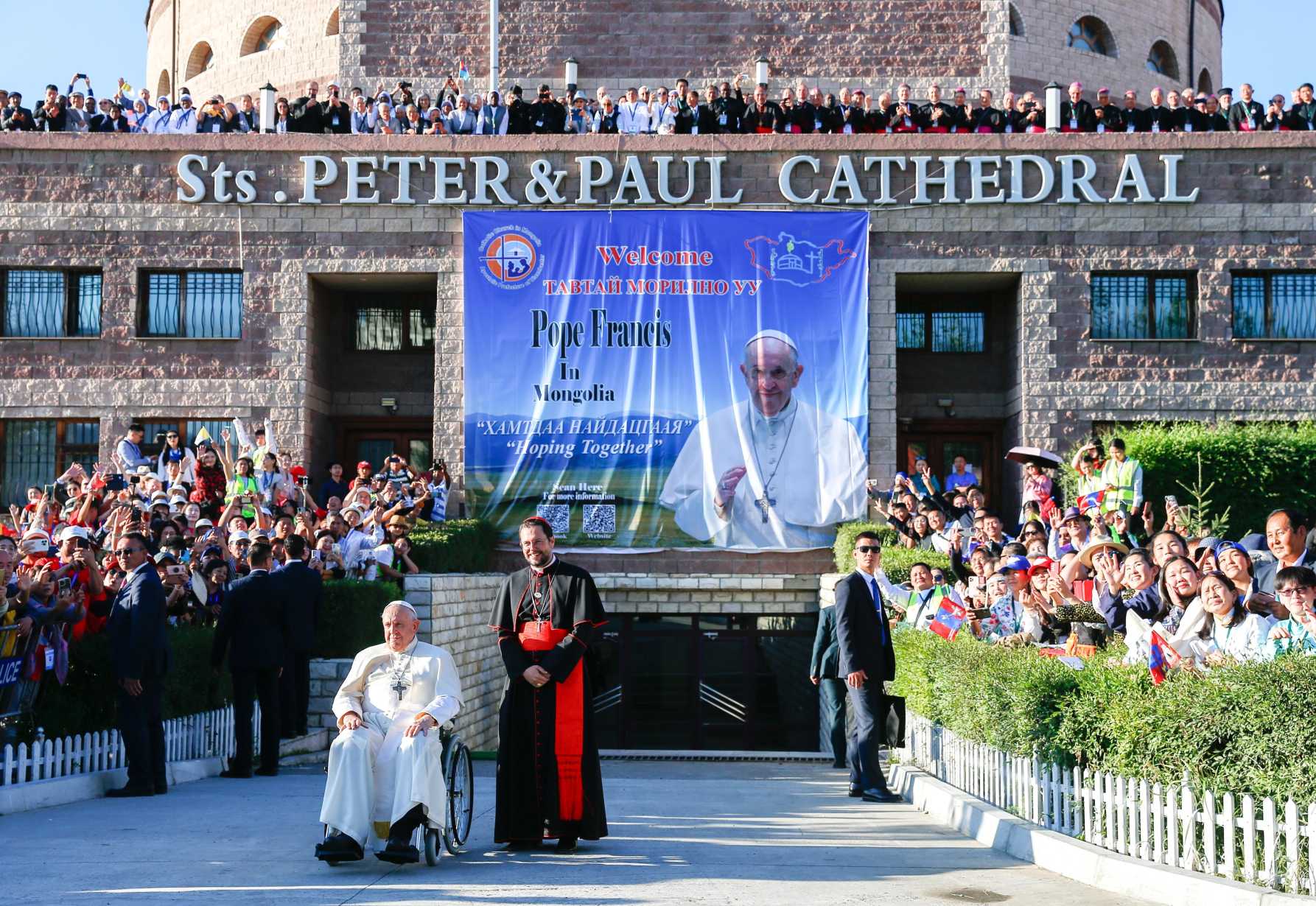 Pope encourages little Mongolian flock in faith, unity, witness