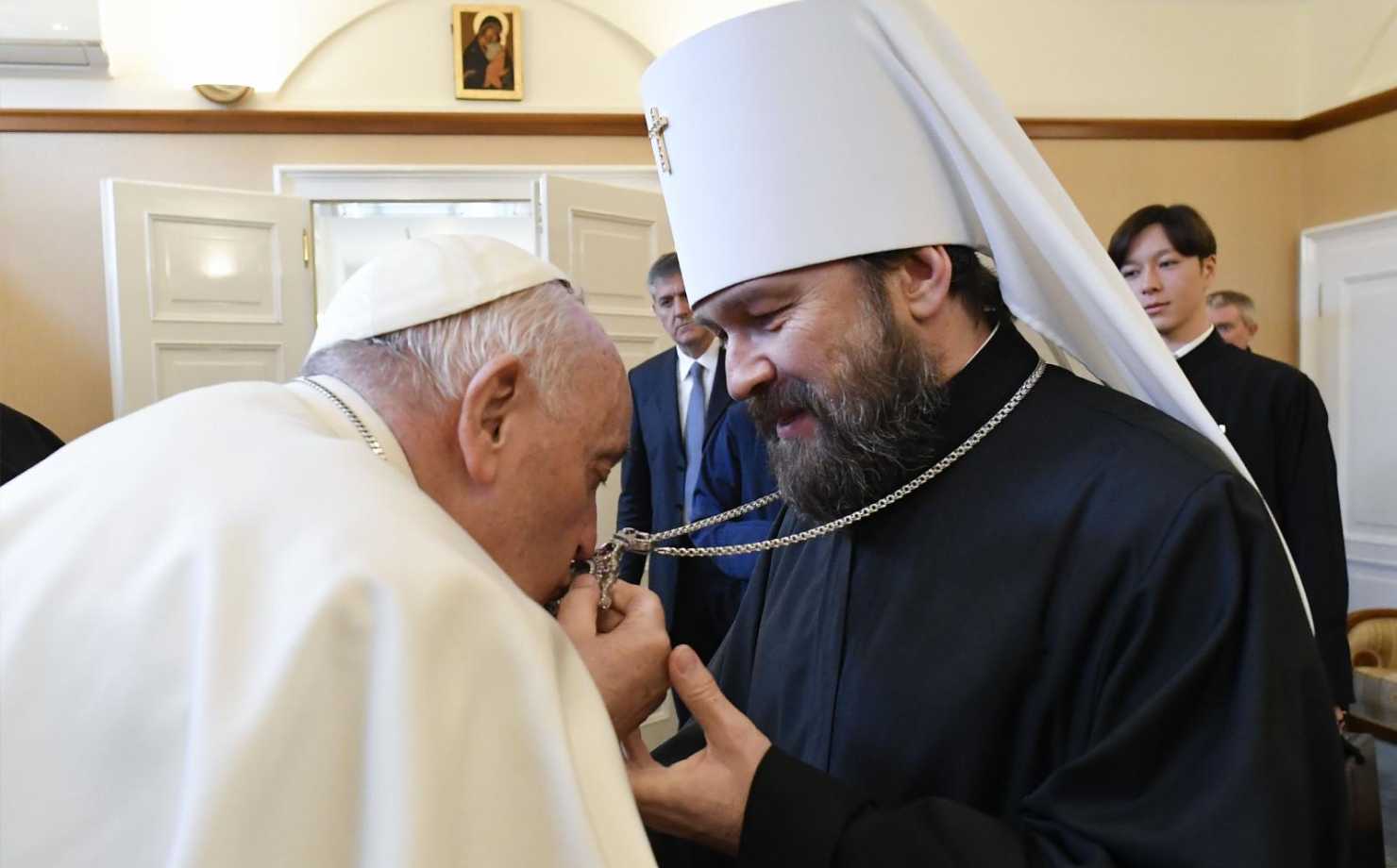 Pope Francis and Metropolitan Hilarion
