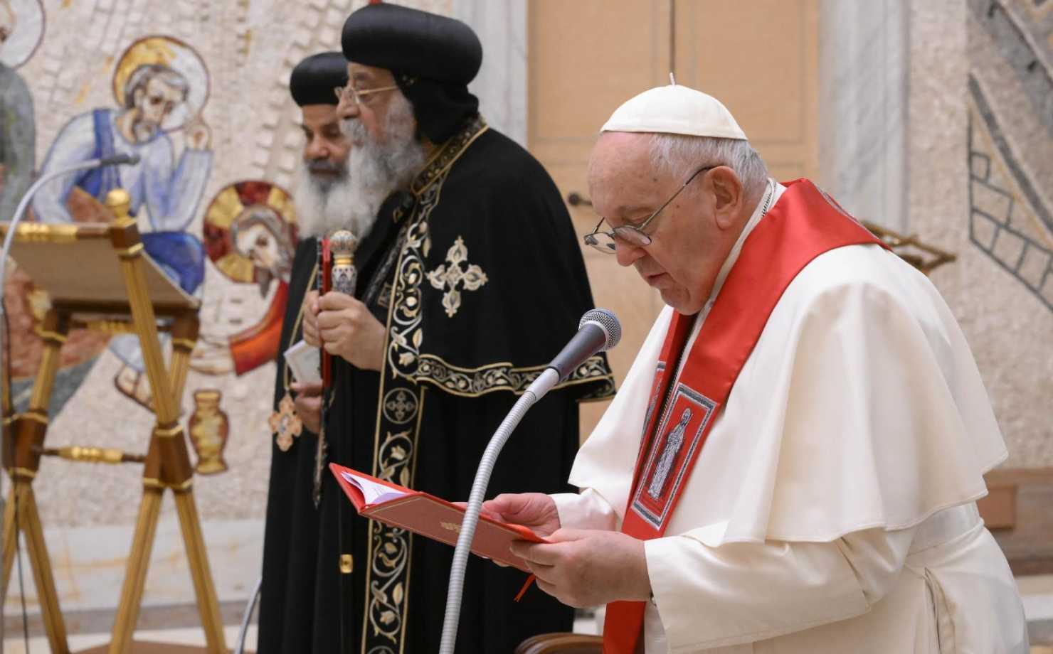 Pope Francis and Pope Tawadros