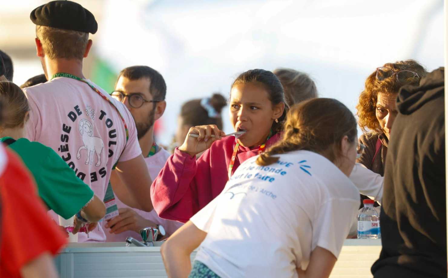 Young pilgrims at WYD