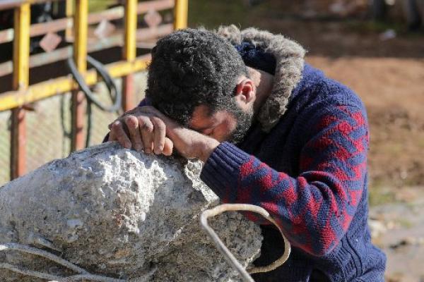 Earthquake survivor in Turkey
