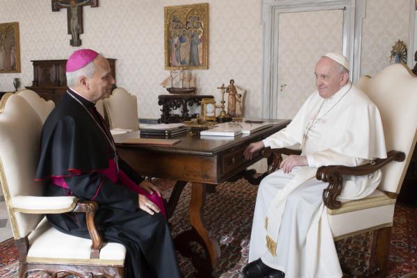 Archbishop Prevost and Pope Francis