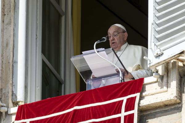 Pope Francis leads the Angelus prayer