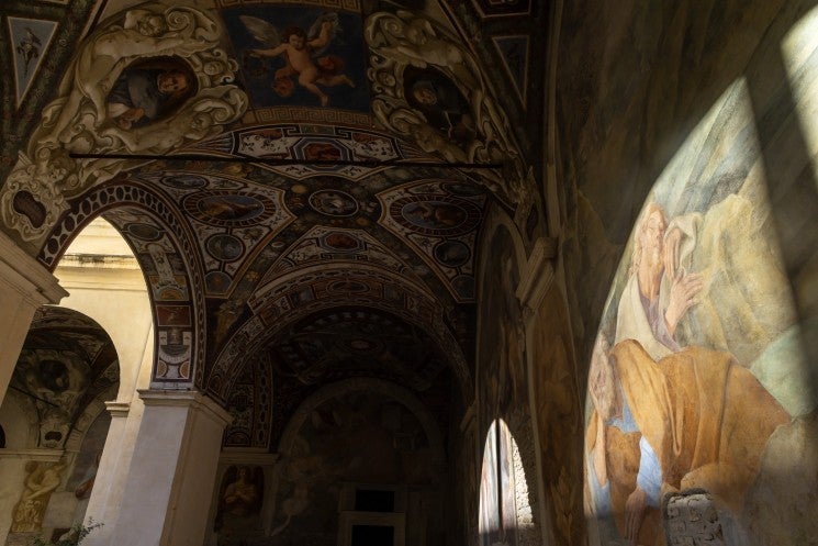 Frescoes in the cloister