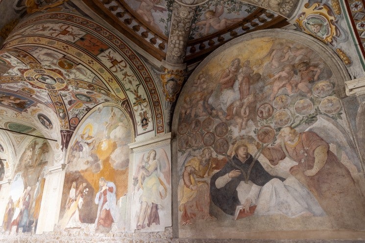 Frescoes in the cloister